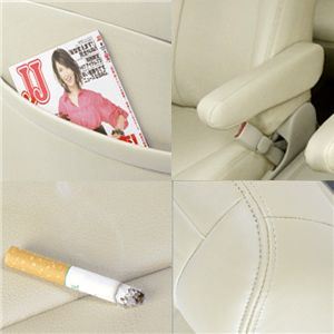 Dohm製 本革調シートカバー Basicモデル ランドクルーザー用 【B-T80】 3列 ベージュ 1台分