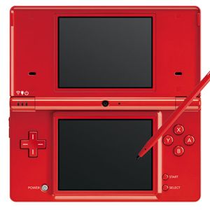 任天堂 DSi本体 レッド + シークレットソフト3本セット + アクセセット