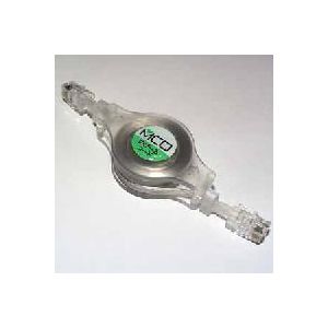 ミヨシ(MCO) 4極4芯受話器用 のび〜るコード MCC-425R/SK