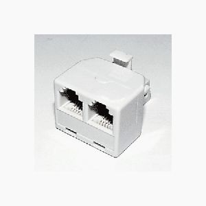 ミヨシ(MCO) モジュラダブルジャックアダプタ MA-42IV