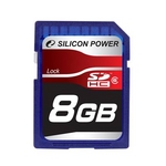 シリコンパワー　8GB　SDHCカードCLASS6　　SP008GBSDH006V10