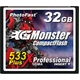 PhotoFast G-Monster 533倍速 PLUSテクノロジー　コンパクトフラッシュカード32GB　GM-533CF32SL