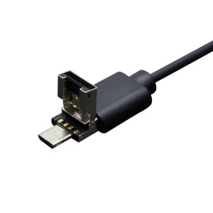 ミヨシ （MCO） シェア機能つき　microUSBケーブル　USB-MS25/BK