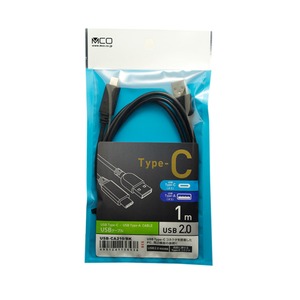 ミヨシ (MCO) USB Type-Cコネクタ-USB Type-Aコネクタケーブル USB-CA210/BK