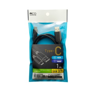 ミヨシ (MCO) USB-Aコネクタ - USB3.１-Cコネクタケーブル USB-CA310/BK