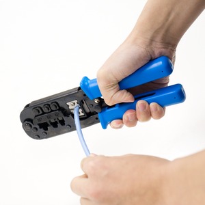 ミヨシ（MCO）ケーブル用加工工具 かしめ工具 8極/６極/4極対応 CAT-CP01