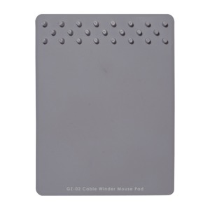 ミヨシ (MCO) ケーブルワインダー付 マウスパッド ブラック GZ-02/BK 