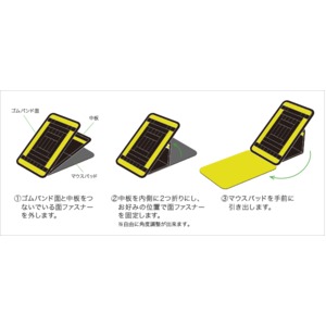 ミヨシ (MCO) GRID IT付 マウスパッドイエロー GZ-03/YL