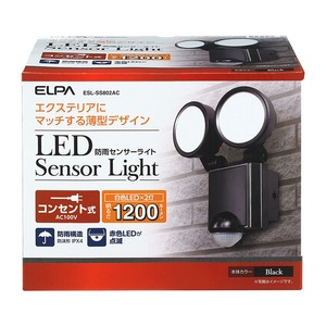 ELPA(エルパ)屋外用LEDセンサーライト AC電源 ESL-SS802AC
