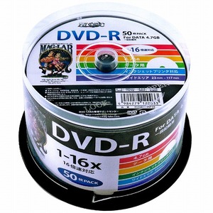 HIDISC（磁気研究所） データ用 DVD-R 16倍速 50枚 ワイドプリンタブル  HDDR47JNP50-6P  【6個セット】