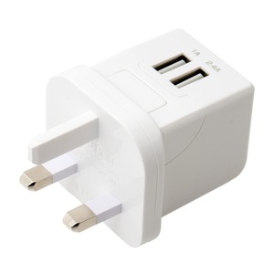 ミヨシ（MCO） 海外でも日本でも使える 変換プラグ（BFタイプ）付きUSB-ACアダプタ MBP-TBF