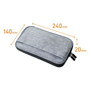 ミヨシ (MCO) ガジェットケース スタンダードタイプ ブラック BAG-GE01/BK