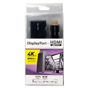 ミヨシ DisplayPort-HDMI 変換アダプタ DP-HDA01/BK