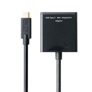 ミヨシ 4K対応 USB Type-C-DisplayPort変換アダプタ　USA-CDP01/BK