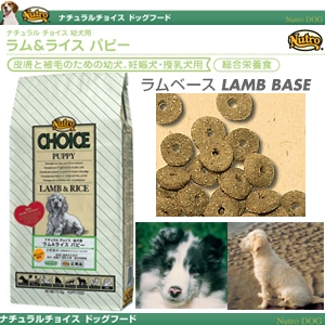 ナチュラルチョイス ラム&ライスパピー 1Kg 幼犬用ドライフード