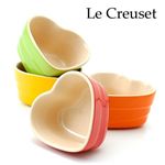 Le Creuset（ルクルーゼ） ラムカン ダムール ウェーブライン 【2個組】 アップル