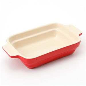 Le Creuset(ル・クルーゼ) ストーンウェアセット(レクタンギュラーディッシュx2個セット) アップル Le Creuset(ル・クルーゼ) ストーンウェアセット(レクタンギュラーディッシュx2個セット) アップル