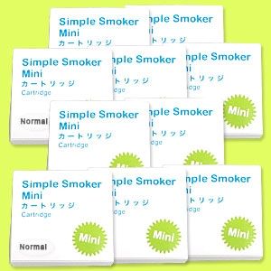 【安全な国産カートリッジ】電子タバコ NEW「Simple Smoker Mini(シンプルスモーカーMini)」 専用カートリッジ ノーマル味 50本セット