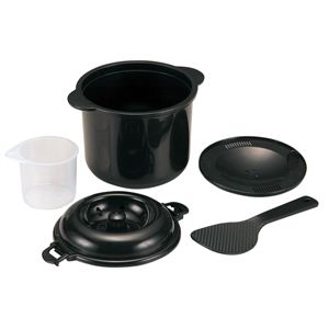 電子レンジ専用炊飯器 ちびくろちゃん 2合炊き 【3個セット】