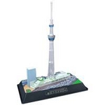 童友社 1/3000 彩色済情景モデル 東京スカイツリー 雅風(パープル)