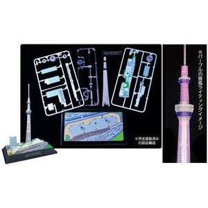 童友社 1/3000 彩色済情景モデル 東京スカイツリー 雅風(パープル)