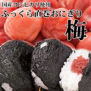 レンジでチンで食べられる♪コシヒカリ使用☆ふっくら直巻おにぎり【梅】10個