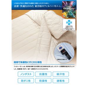 接触冷感ひんやりタッチ + アウトラスト(R)使用 快適快眠クール枕パッド ベージュ 【同色2枚組】