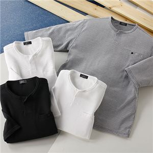 モノトーン七分袖Tシャツ4枚組 LL