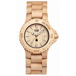WE WOOD JUPITER／DATE ユニセックス ウッドエコウォッチ DATE-ベージュ