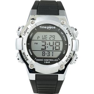 Time Piece(タイムピース) 腕時計 電波時計 デジタル シルバー TPW-003SV