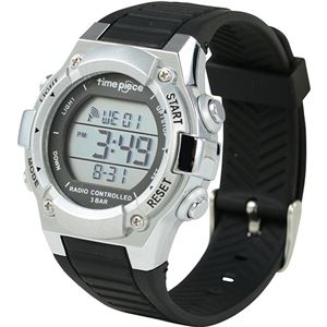 Time Piece(タイムピース) 腕時計 電波時計 デジタル シルバー TPW-003SV