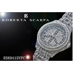 【送料無料】ROBERTA　SCARPA　グリッターポリカーボネードウォッチ RS6041 シルバー（ピース）