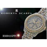 【送料無料】ROBERTA　SCARPA　グリッターポリカーボネードウォッチ RS6041 ゴールド（ピース）