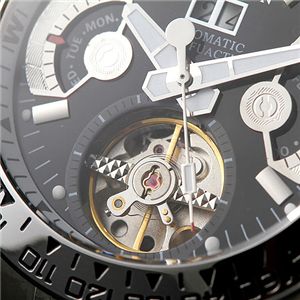 J.HARRISON(ジョン・ハリソン) オートマチック ブレスウォッチ  JH-001NBB/ブラック×ブラック 第4画像