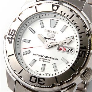 SEIKO(セイコー) オート5 SPORTS ブレスウォッチ  SNZE91KC/シルバー 第2画像
