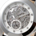 FOSSIL(フォッシル) オートマスケルトンバック ベルトウォッチ　ME3008