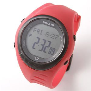 SOLUS（ソーラス） eam Sports 300 心拍計測ウォッチ レッド 【ランニングウォッチ】