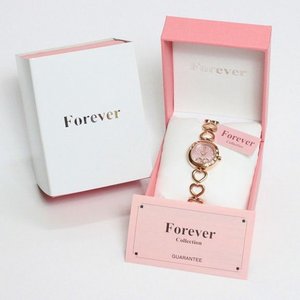 Forever(フォーエバー)  腕時計　1Pダイヤ FL-1207-2PG　ピンクシェル×ピンクゴールド