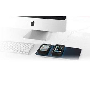 ワイヤレス充電器「GETPOWERPAD?3(ゲットパワーパッド3)」 スターターキット iPhone4専用レシーバーセット(マットブラック)