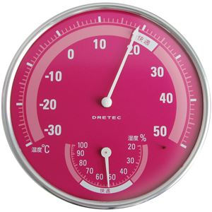 dretec（ドリテック） 温湿度計 O-310PK ピンク