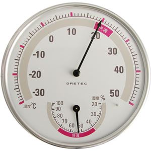 dretec（ドリテック） 温湿度計 O-310WT ホワイト