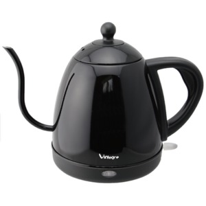 ViAlegre(ビアレグレ) エレクトリックケトル 0.8L VD-K121BK ステンレス ブラック