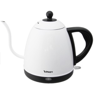 ViAlegre(ビアレグレ) エレクトリックケトル 0.8L VD-K121W ステンレス ホワイト