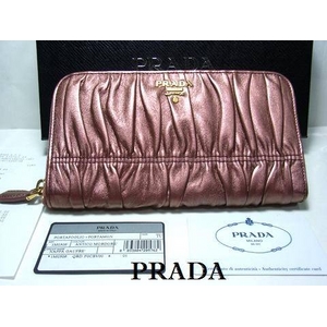 PRADA(プラダ) レディースラウンド長財布 1M0506 NAPPA GAUFRE [アウトレット品]