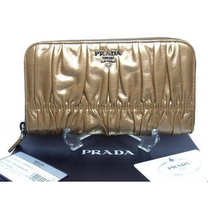PRADA(v_) 1M0506 NAPPA GAOFRE BEIGE MORDORE z