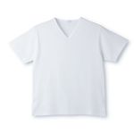 デオル ブイネックピケTシャツ 白 Sサイズ