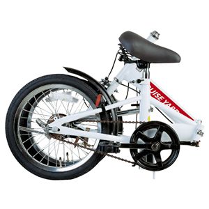 L.Y 16インチ折りたたみ自転車 ホワイト