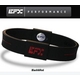 EFX（イーエフエックス）  パフォーマンス リストバンド スポーツブレスレット ブラック×レッド[正規品]4001567b-232 Lサイズ