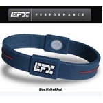 EFX（イーエフエックス） パフォーマンス リストバンド スポーツブレスレット ブルー×ホワイト×レッド[正規品]4001567b-240 Mサイズ