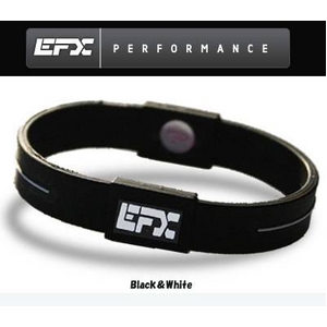 EFX（イーエフエックス） パフォーマンス リストバンド スポーツブレスレット ブラック×ホワイト[正規品]4001567b-206 Lサイズ